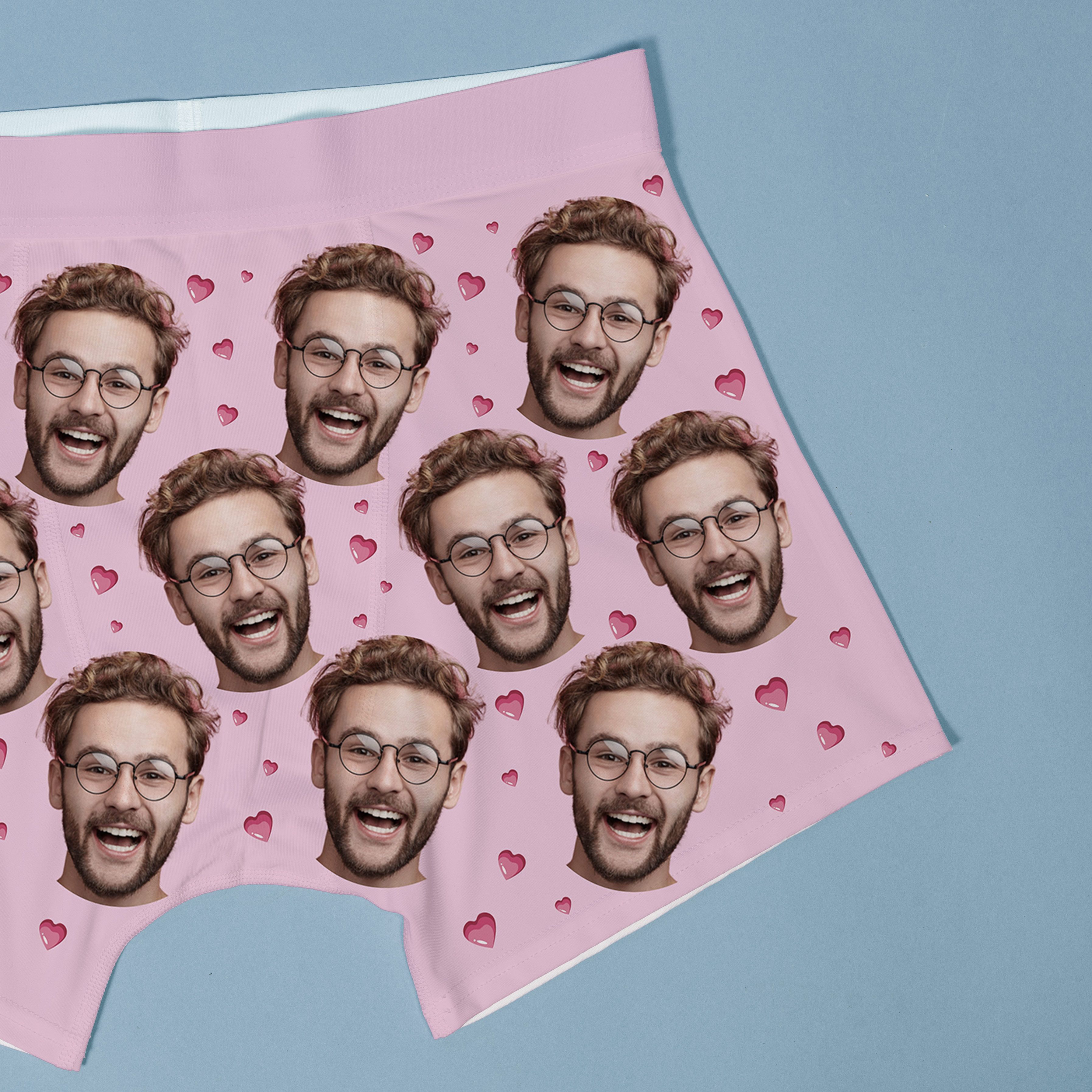 Boxer Personalizzati con Faccia e Sfondo