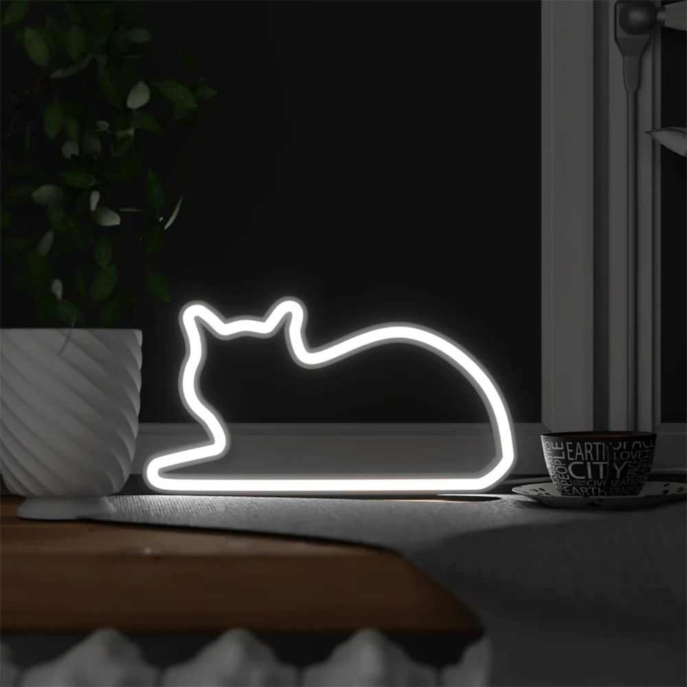 Lampada Neon a forma di Gatto