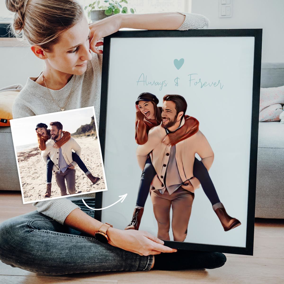 Quadro Personalizzato in Stile Fumetto