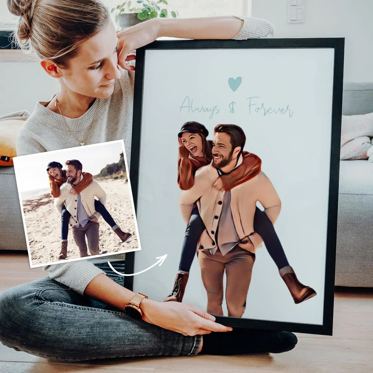 Quadro Personalizzato in Stile Fumetto