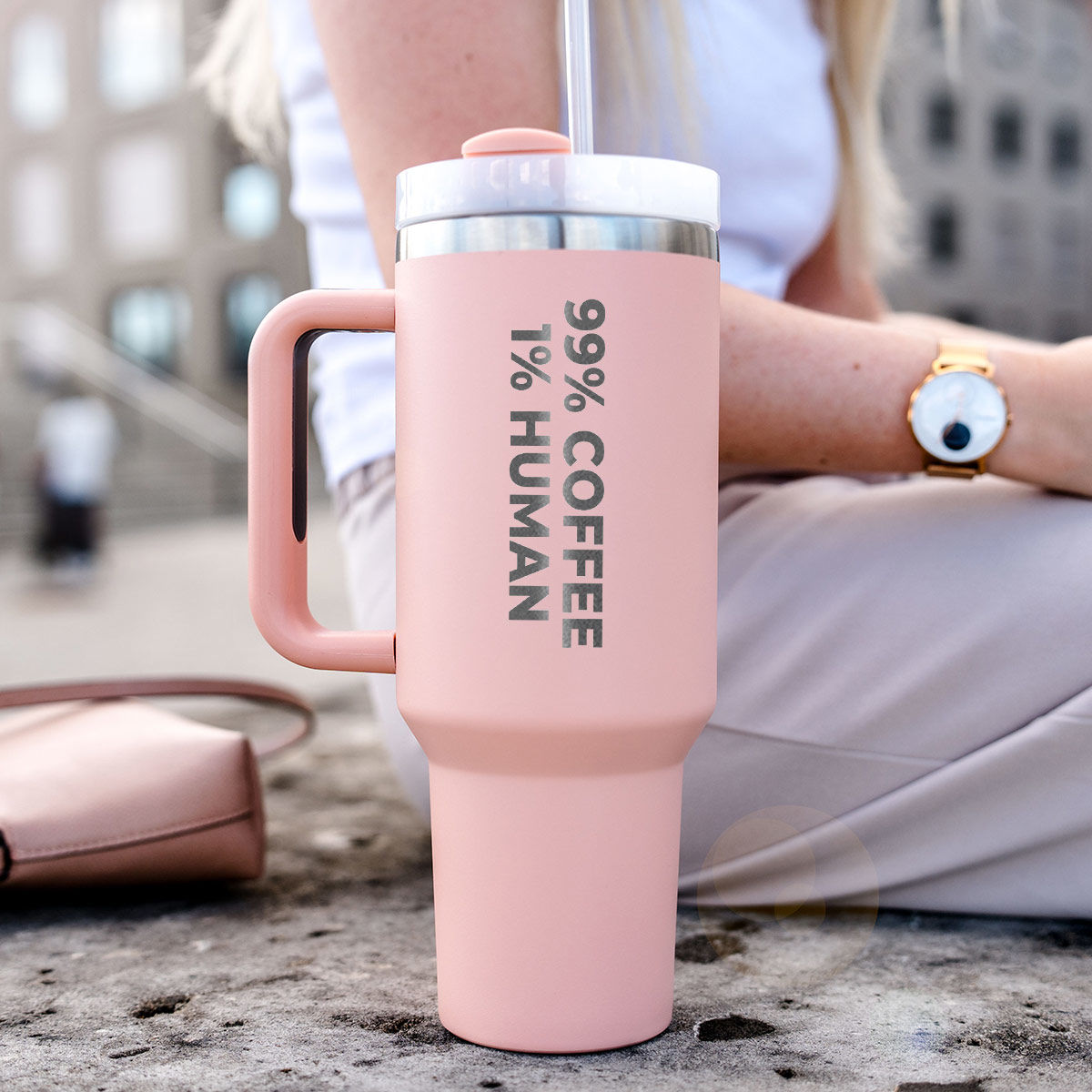 Bicchiere Personalizzato con Cannuccia e Testo
