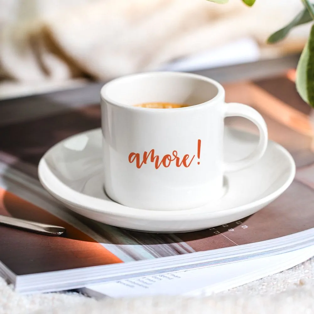 Tazzina da Caffè Personalizzata con Testo
