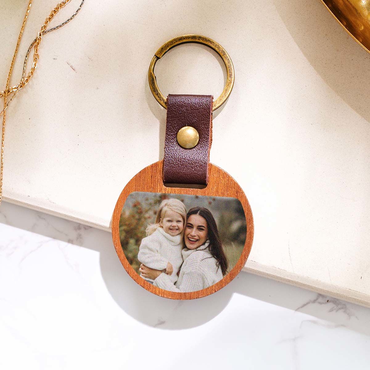 Portachiavi in Legno Personalizzati con Foto