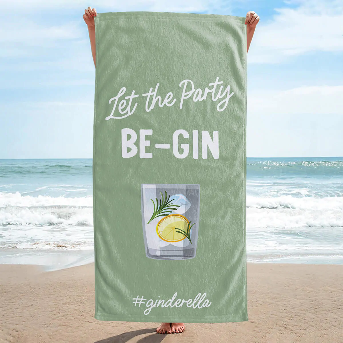 Telo Mare Personalizzato con Drink e Frasi