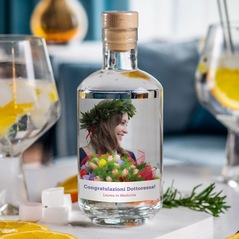 Gin Personalizzato con Foto e Testo