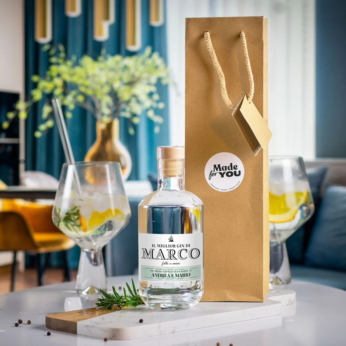 Gin Personalizzato con Nome e Testo