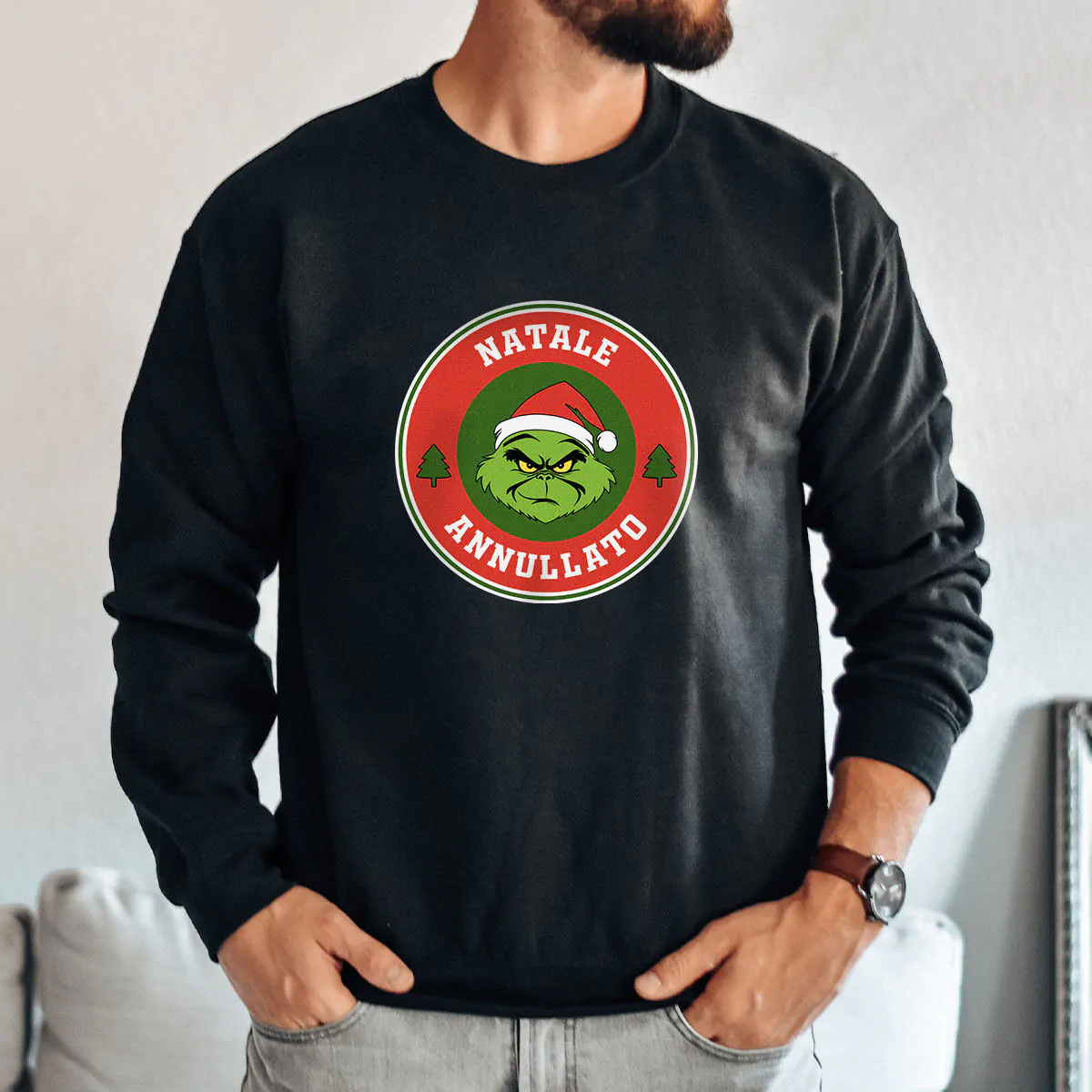 Maglione Personalizzato Grinch Troppotogo