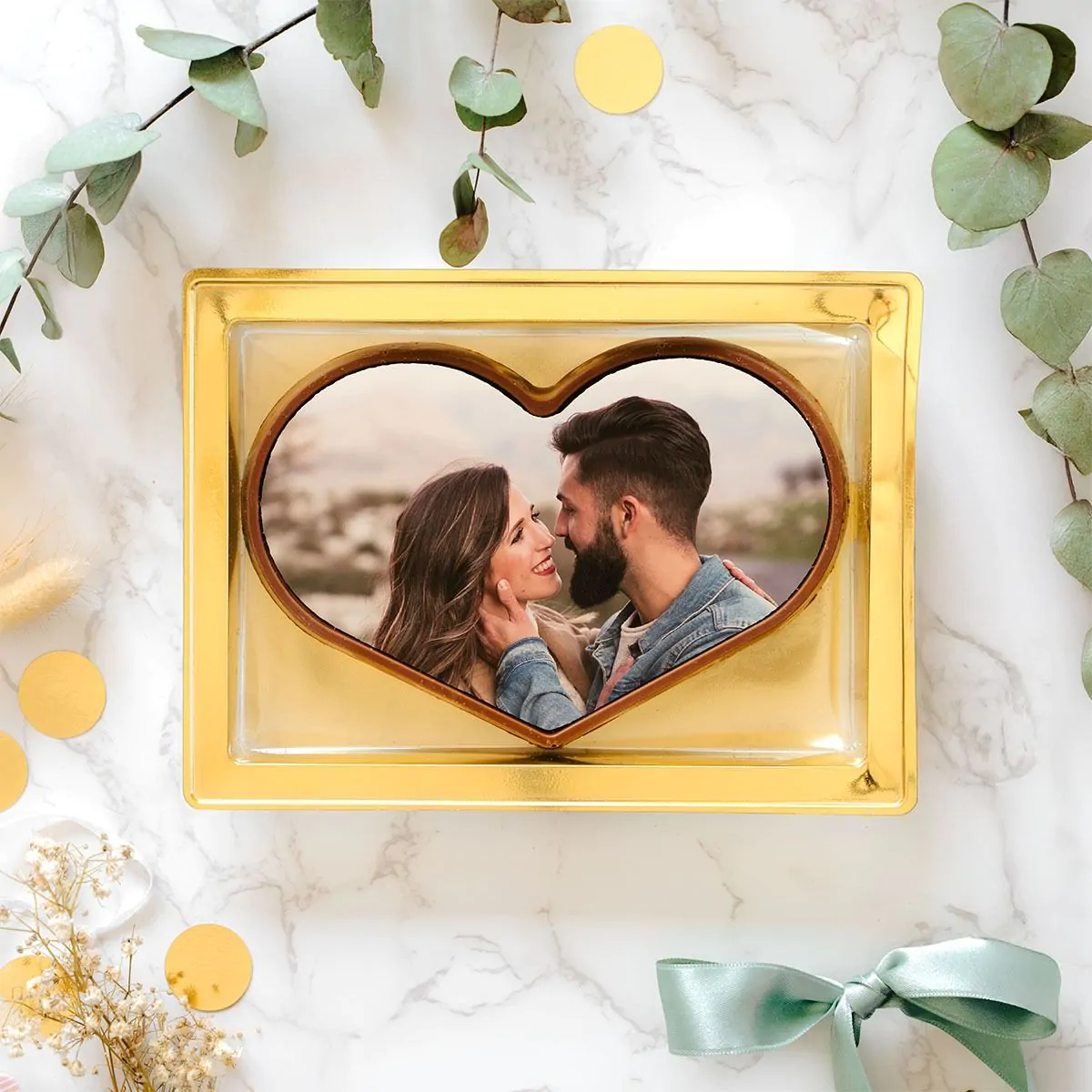 Cioccolatini Personalizzati a forma di Cuore con Foto
