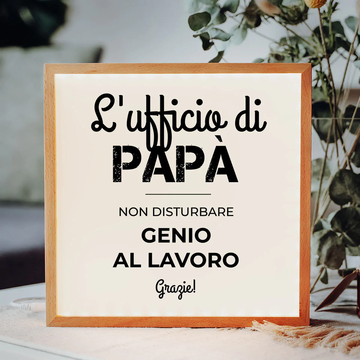 Light Box Personalizzata con Testo