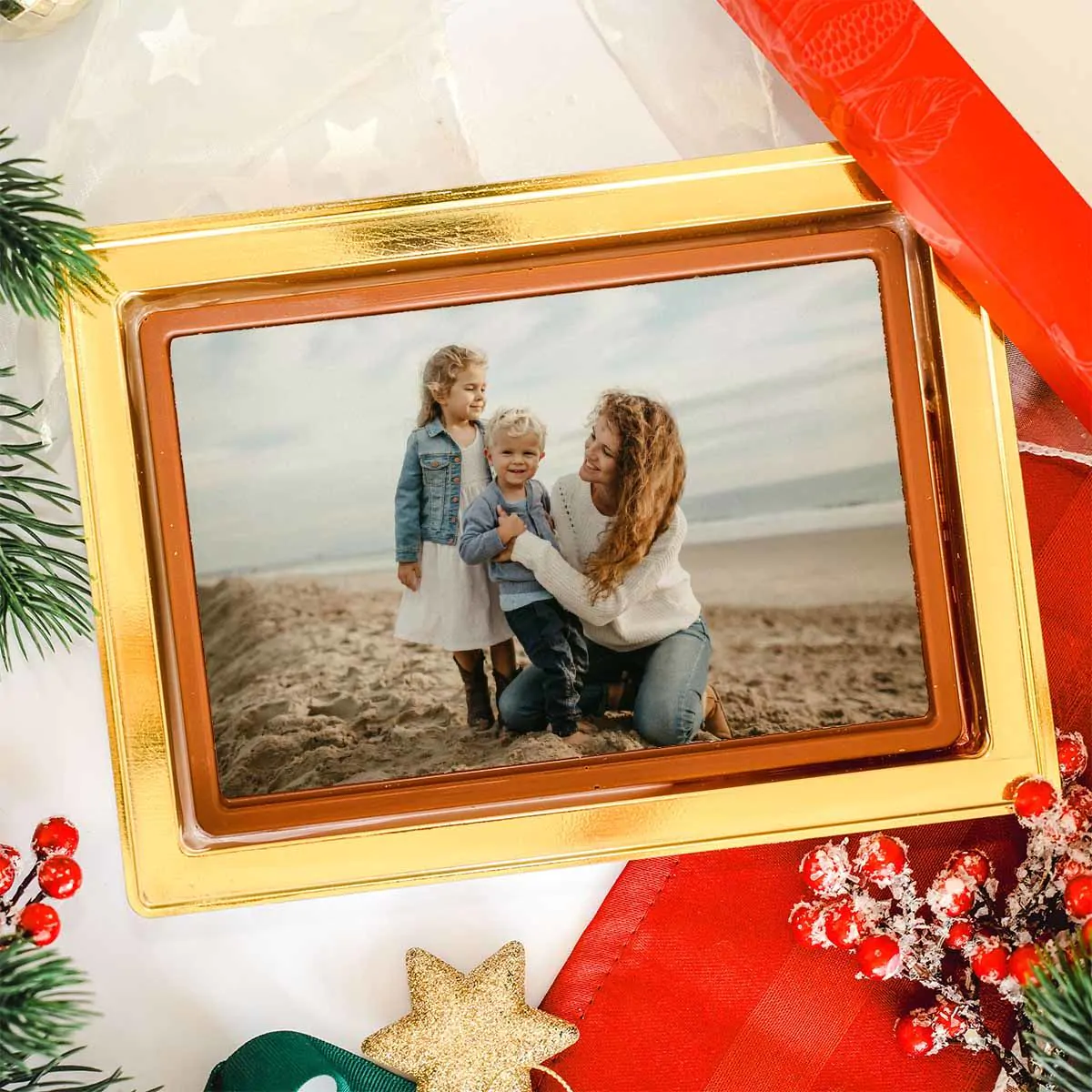 Cioccolatini Personalizzati Biglietto d‘Auguri con Foto
