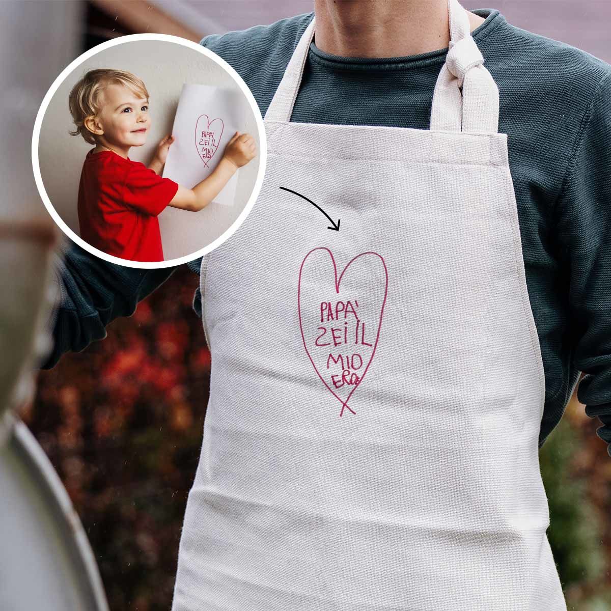 Grembiule Personalizzato con Disegno dei Bambini