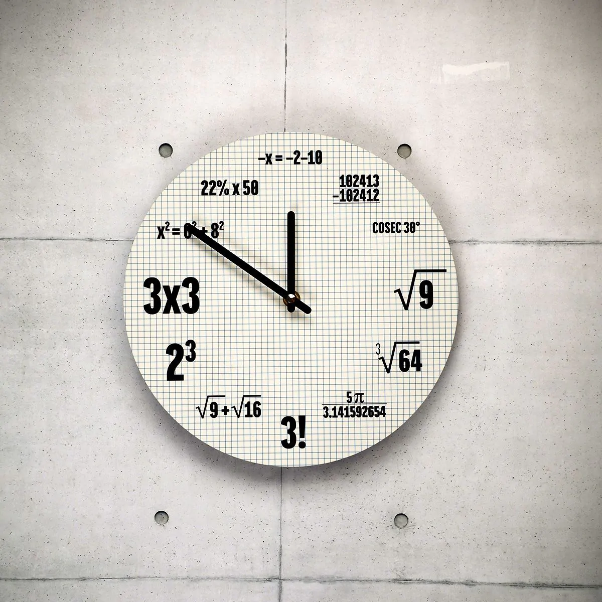 Orologio con formule matematiche sales