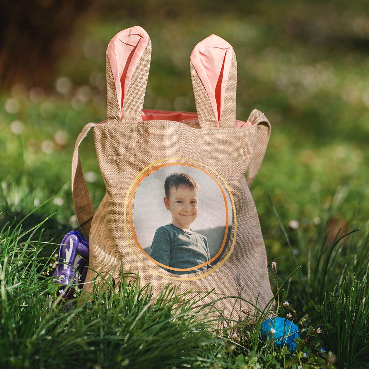 Cestino di Pasqua Personalizzato con Foto e Nome