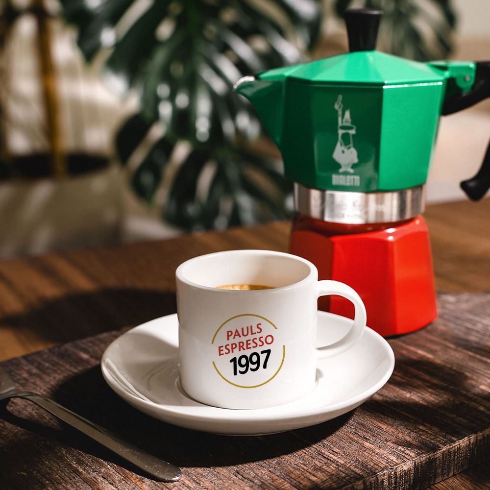 Tazzina Da Caffè Personalizzata Con Piattino | Nome LORENZO | Regalo Idea
