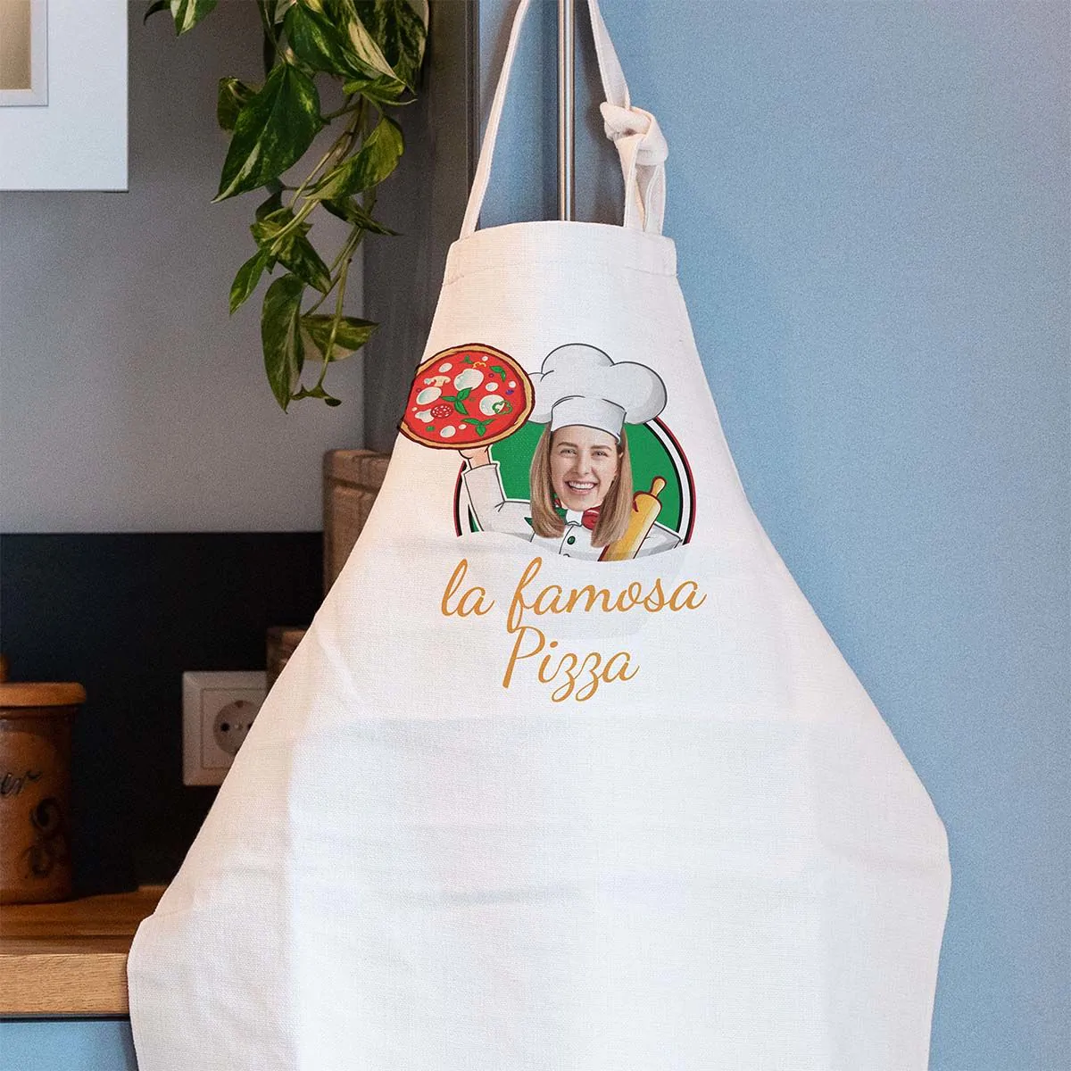 Grembiule da Cucina Personalizzato Pizzeria con Viso