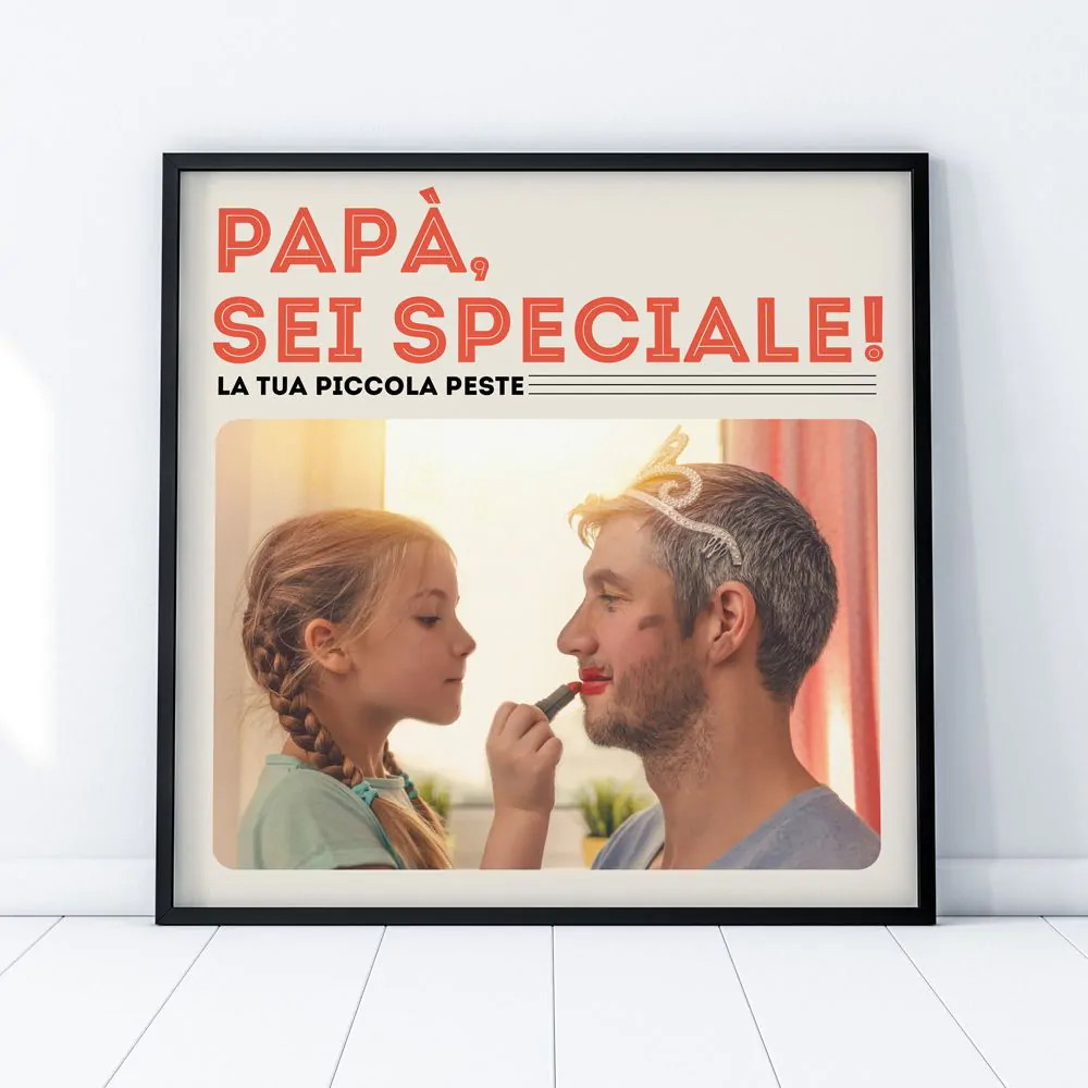 Poster Personalizzato in Stile Copertina di Vinile