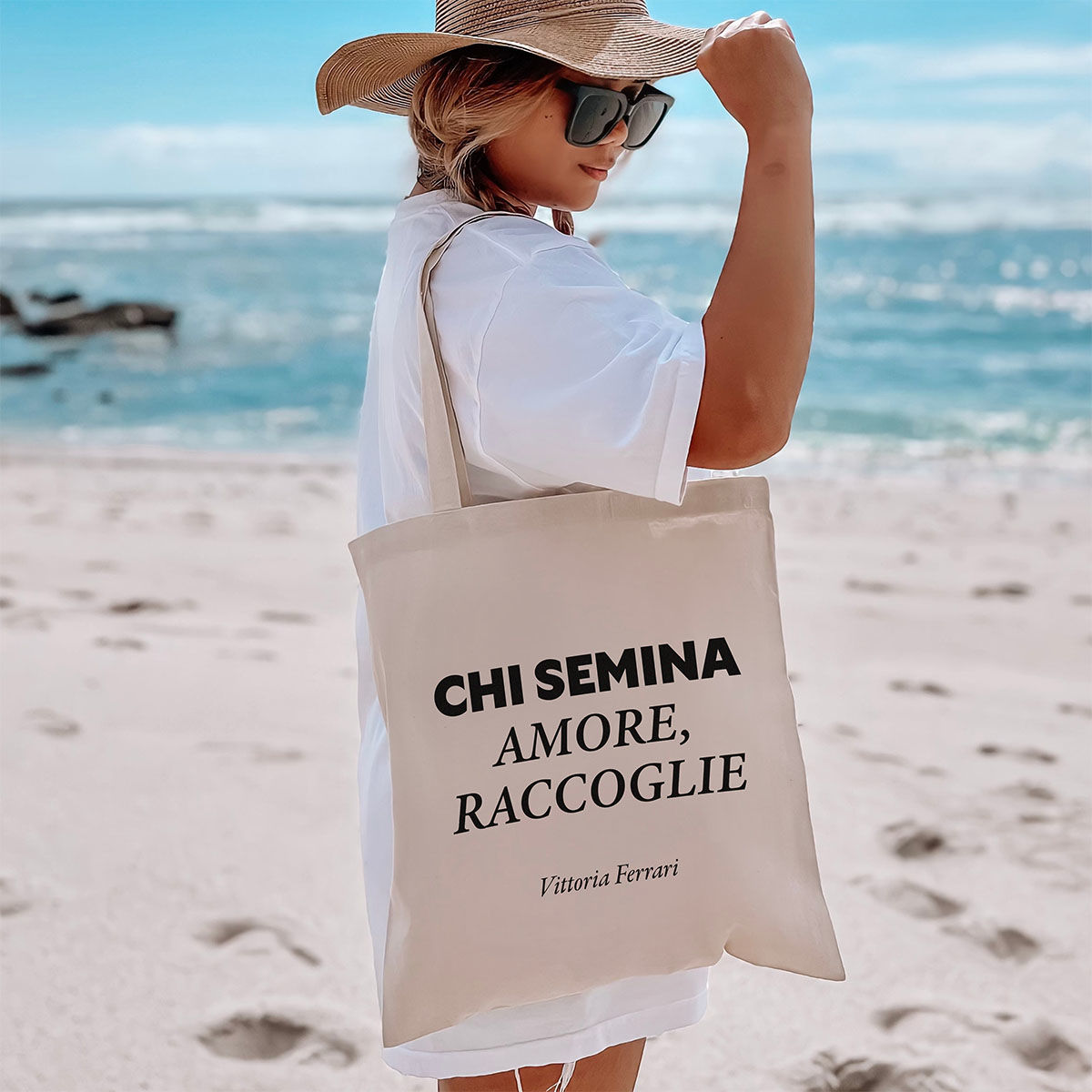 Borsa Personalizzata Shopper con Frase