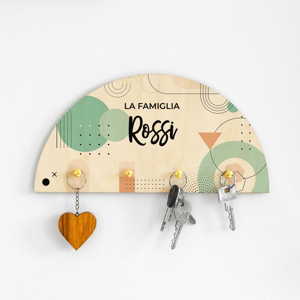 Portachiavi Da Parete Echehi 2 Pezzi Con 8 Ganci - Organizzatore Per Chiavi, Cappotti E Accessori