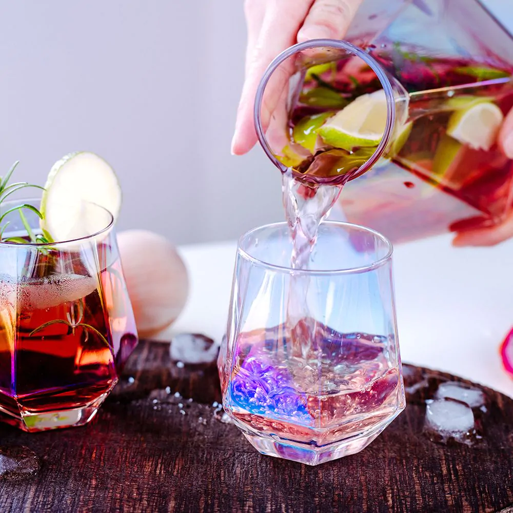 Set di Decanter a Forma di Diamante