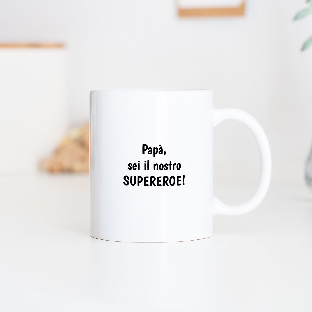 Tazza Personalizzata Papà Supereroe - Idea Regalo Per Festa Del Papà - Foto 6