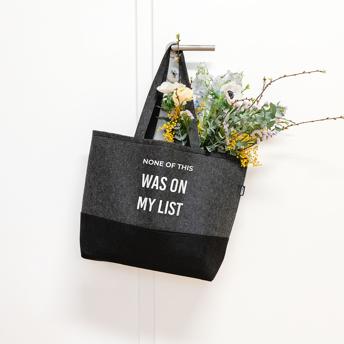 Borsa in Feltro Personalizzata con Testo