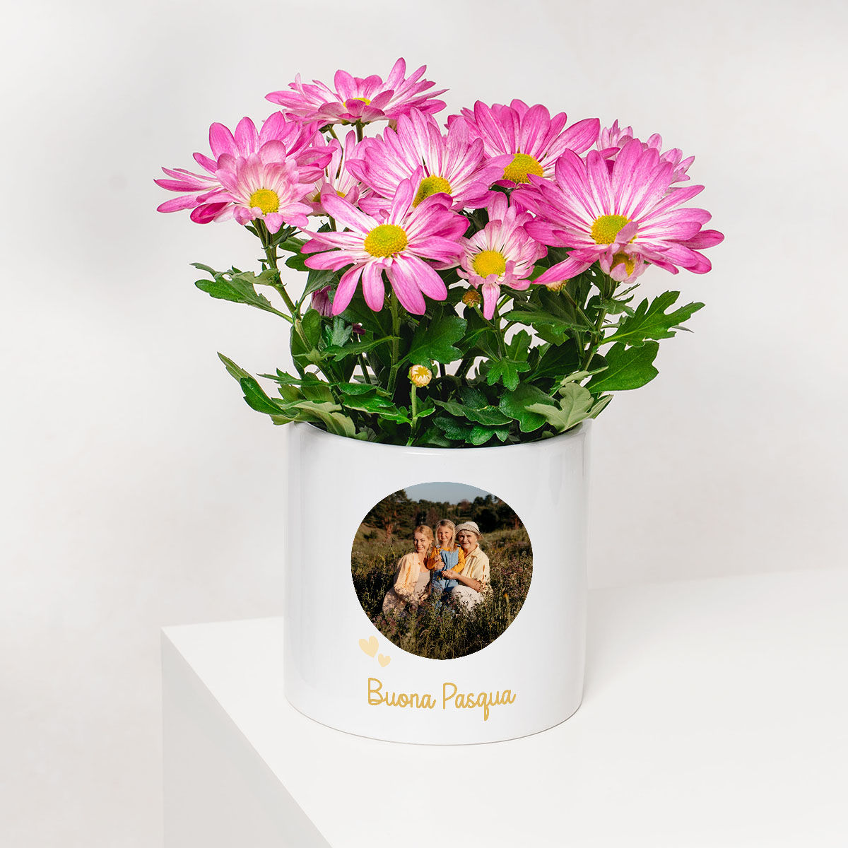 Vaso per Piante Personalizzato con Foto e Testo