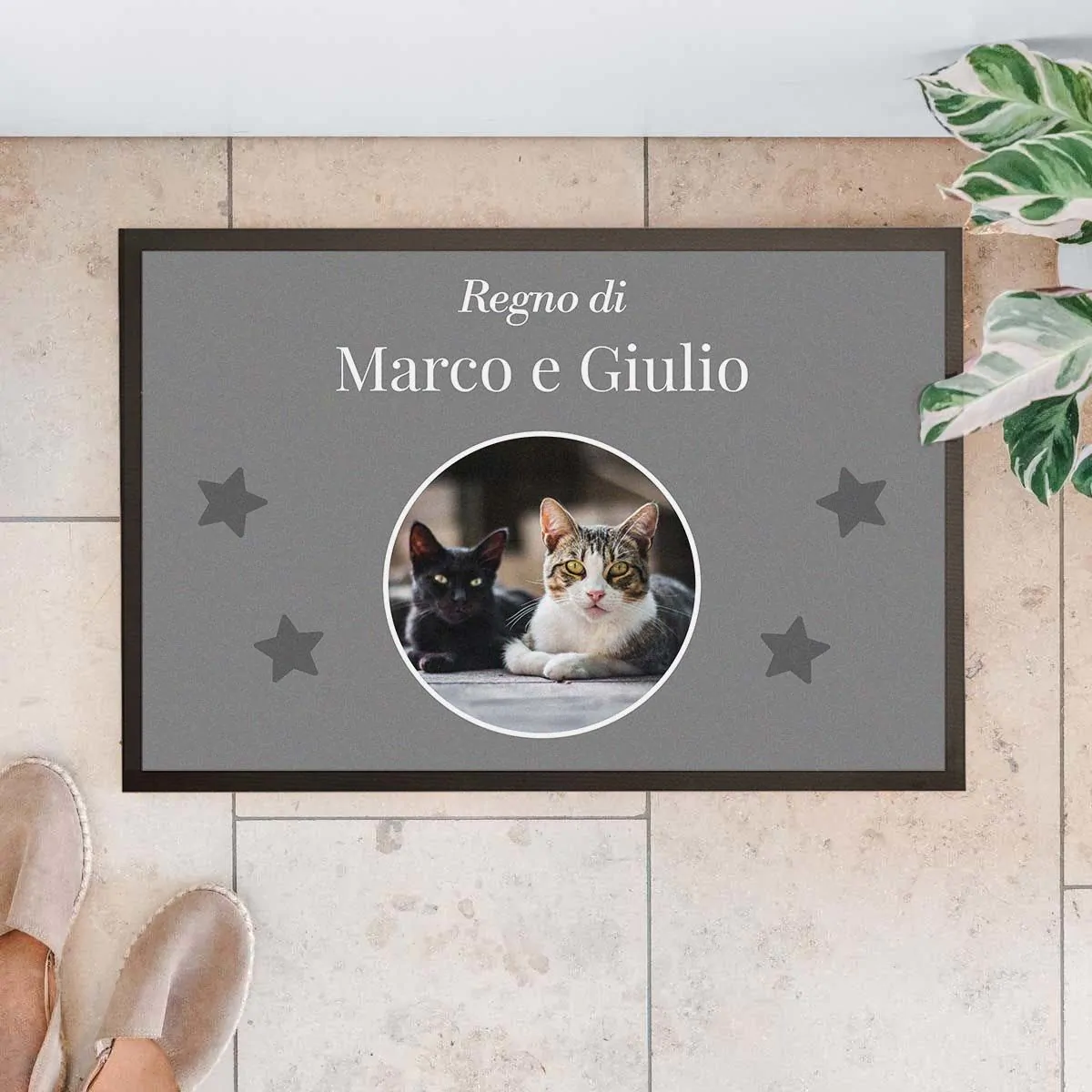 Zerbino Personalizzato con Animale Domestico e Testo