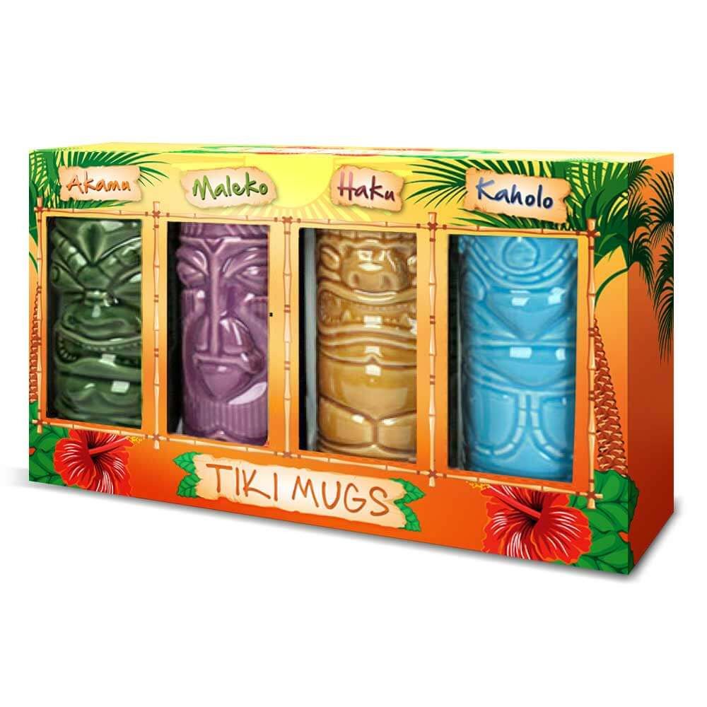 Set 4 Bicchieri da Cocktail Tiki