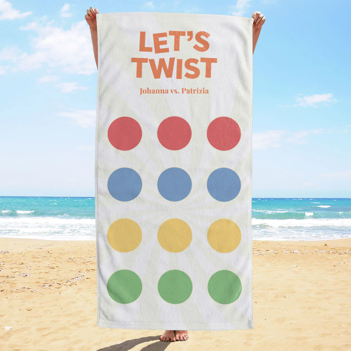 Telo Mare Personalizzato Let's Twist