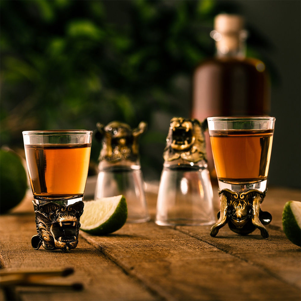 Set di 4 Bicchieri da Shot Wild Spirits