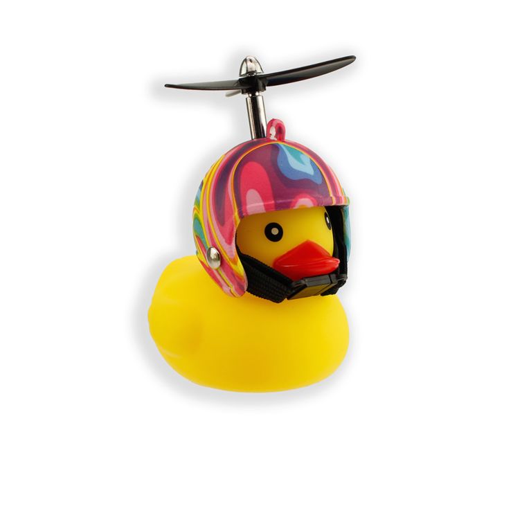 Paperella di Gomma per Bici con Casco - Colorato