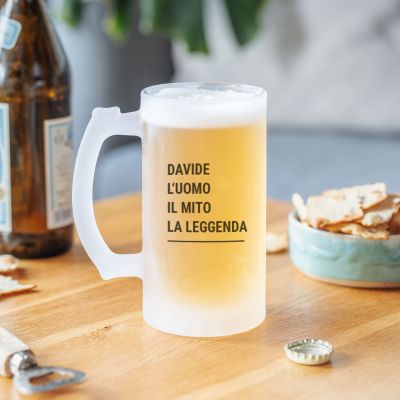 Boccale da Birra Personalizzato con Testo Tazze e Bicchieri personalizzati