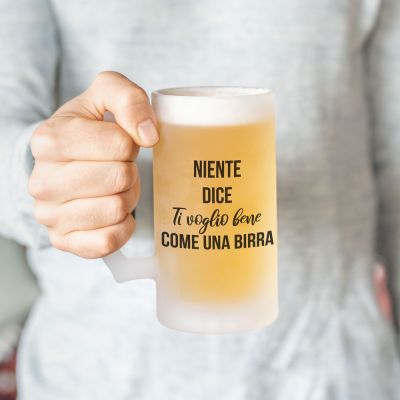 Boccale da Birra Personalizzato con Testo su 4 Righe Boccale da Birra Personalizzato con Testo su 4 Righe