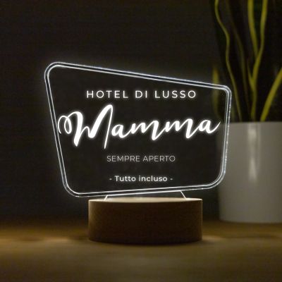 Lampada LED con Design a Cartellone e Testo Lampada LED con Design a Cartellone e Testo