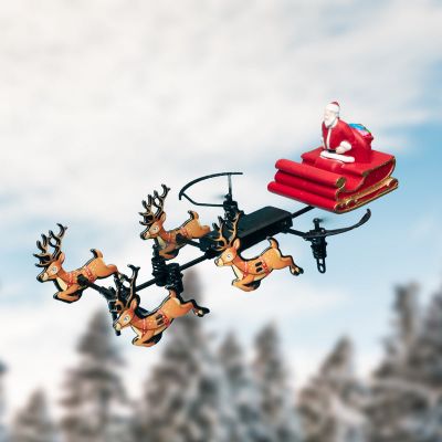 Regali di Natale Drone con Renne e Babbo Natale 