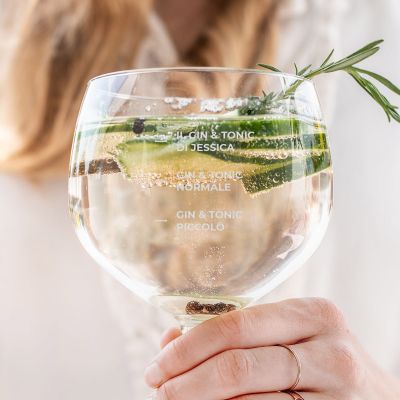 Bicchiere da Gin Personalizzato con nome Tazze e Bicchieri Personalizzati
