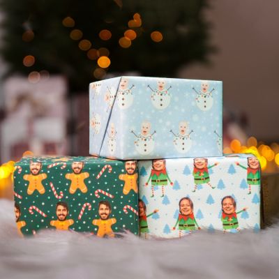 Carta da Regalo di Natale Multi-Faccia con Diversi Sfondi Carta da Regalo di Natale Multifacca con diversi sfondi Regalo di Natale