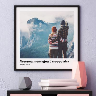 Poster Personalizzato con Foto e Testo