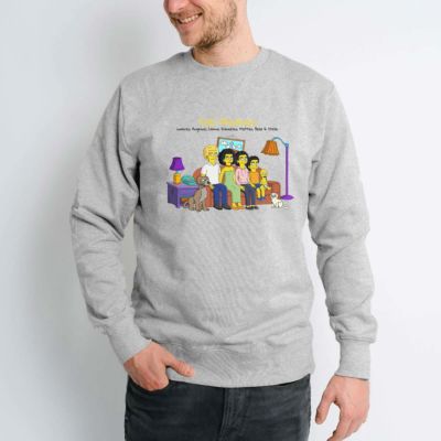 Felpa Personalizzata - Illustrazione Famiglia Cartone Animato