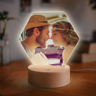 regali romantici lampada led con foto