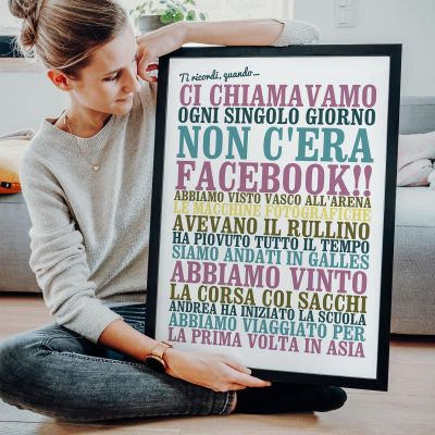 Poster Personalizzato "Ti ricordi, quando ..." Poster Personalizzato con Ricordi