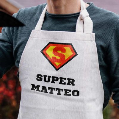 Grembiule da Cucina Personalizzato Supereroe