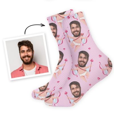Calzini Personalizzati con Faccia e Sfondi Romantici regali con foto calzini multi-faccia con sfondi romantici