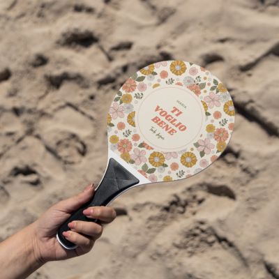 Set da Racchette Beach Tennis Personalizzati con Sfondo e Testo