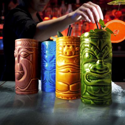 Set 4 Bicchieri da Cocktail Tiki Set 4 Bicchieri da Cocktail Tiki