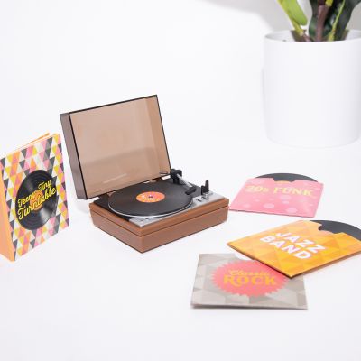 Giradischi Minuscolo con Dischi in Vinile Minuscoli Giradischi Minuscolo con Dischi in Vinile Minuscoli