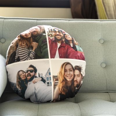 Cuscino Rotondo Personalizzato con Foto Cuscino Rotondo Personalizzato con Foto