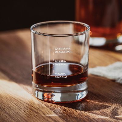 regali per il papà bicchiere da whisky personalizzato
