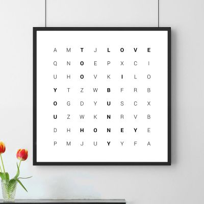 Poster Mix Di Parole Personalizzato Poster Personalizzato Trova la Parola