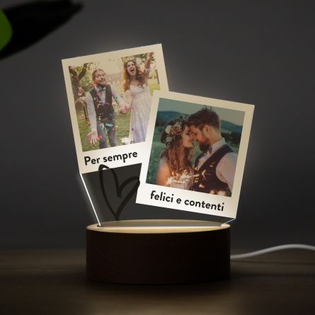 Lampada LED con Design a Polaroid